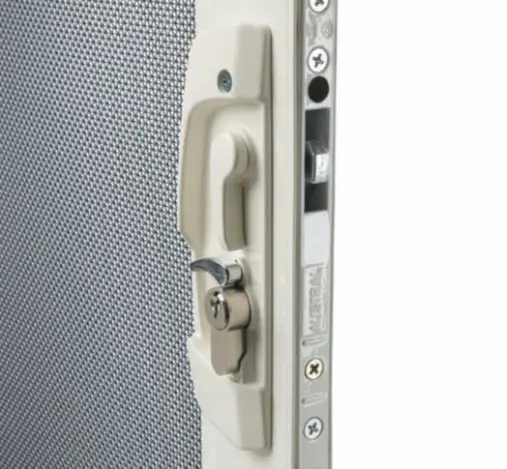 Auckland Residential Crime: Why Security Screens Are Worth Considering in 2026 2 Close-up of the three-point lock on a SupaScreen security screen door